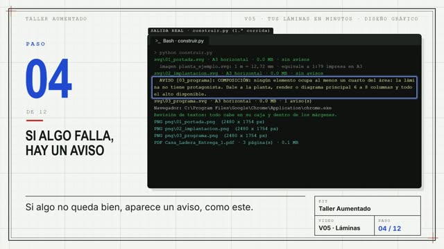 Lámina de presentación generada