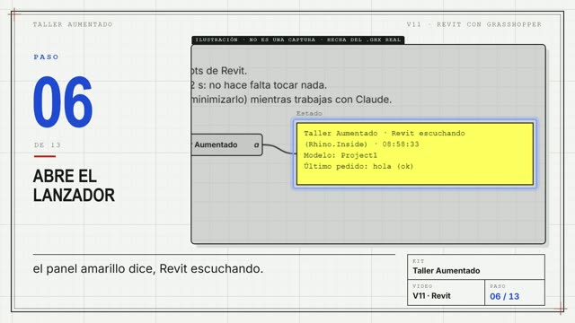 Lanzador de Grasshopper escuchando en Revit